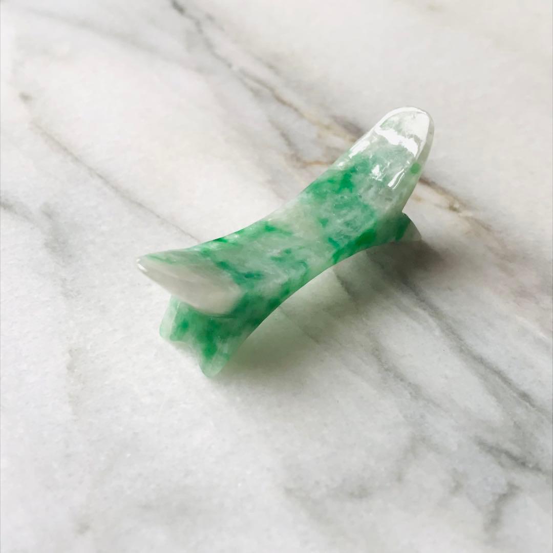 【O1190-001】翡翠　ミャンマー産　一点もの　インテリア　お箸　箸立て