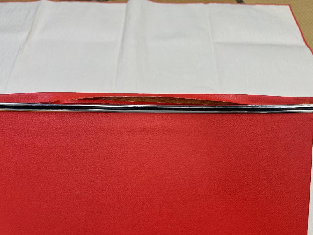 七五三セット　祝帯ペアセット　赤・黒　鞠　中サイズ　草履17cm　箱入り　②