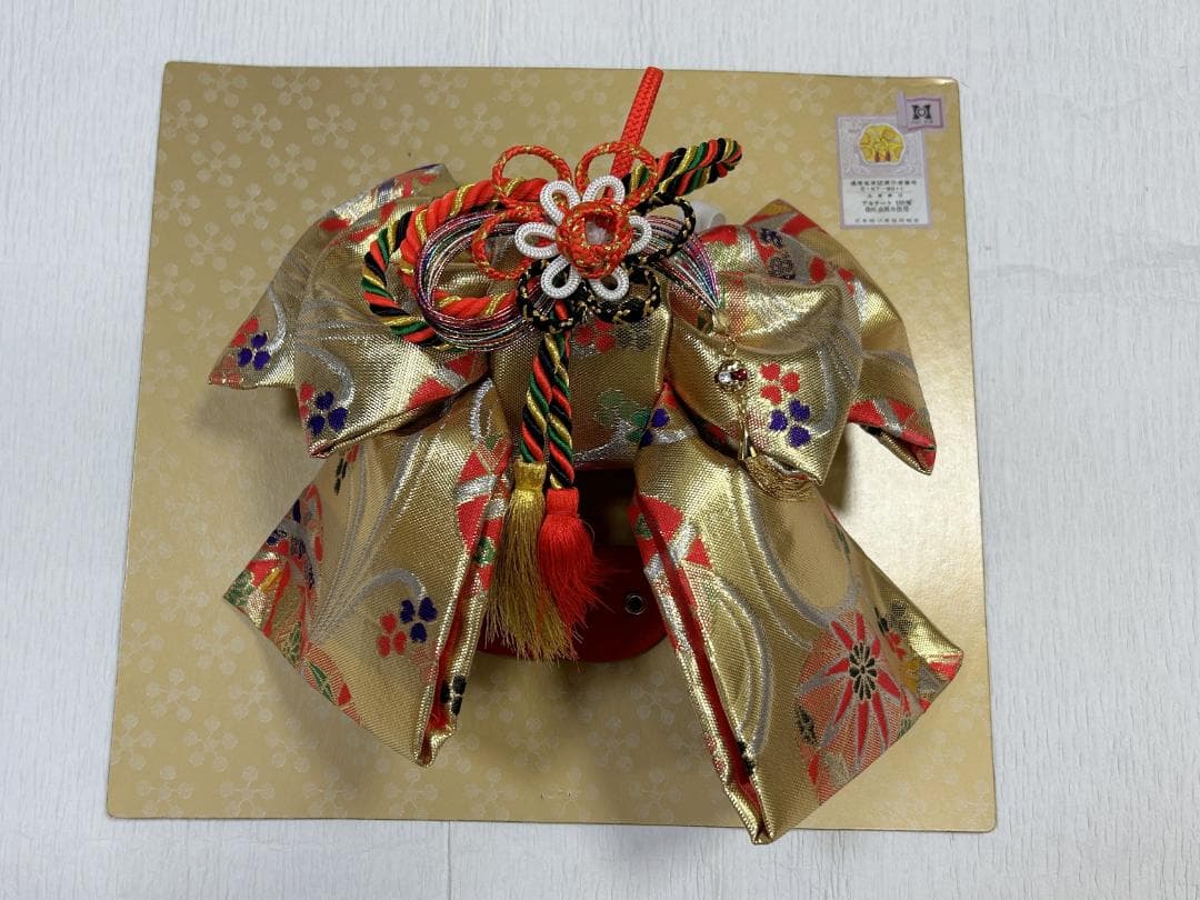 七五三セット　祝帯ペアセット　赤・黒　鞠　中サイズ　草履17cm　箱入り　②