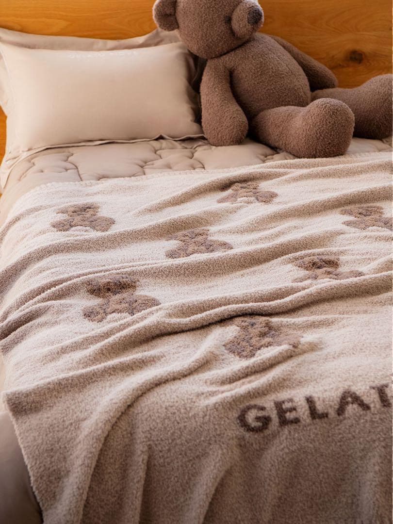新品未開封 ジェラートピケ 【Sleep】ベアジャガードマルチカバー 布団 くま