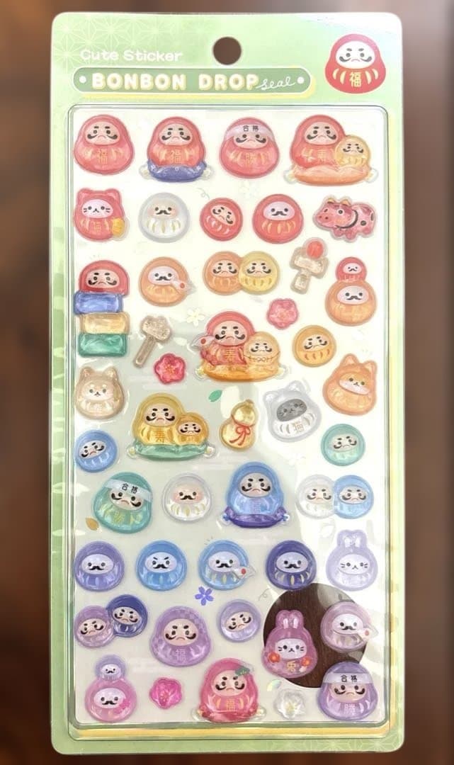 和柄 第2弾 だるま ボンボンドロップ シール - メルカリ