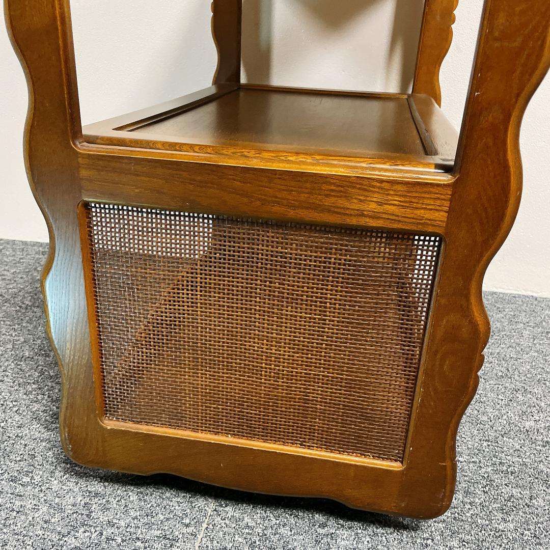 カリモク　木製ワゴン　キッチンワゴン　アンティーク　ヴィンテージ