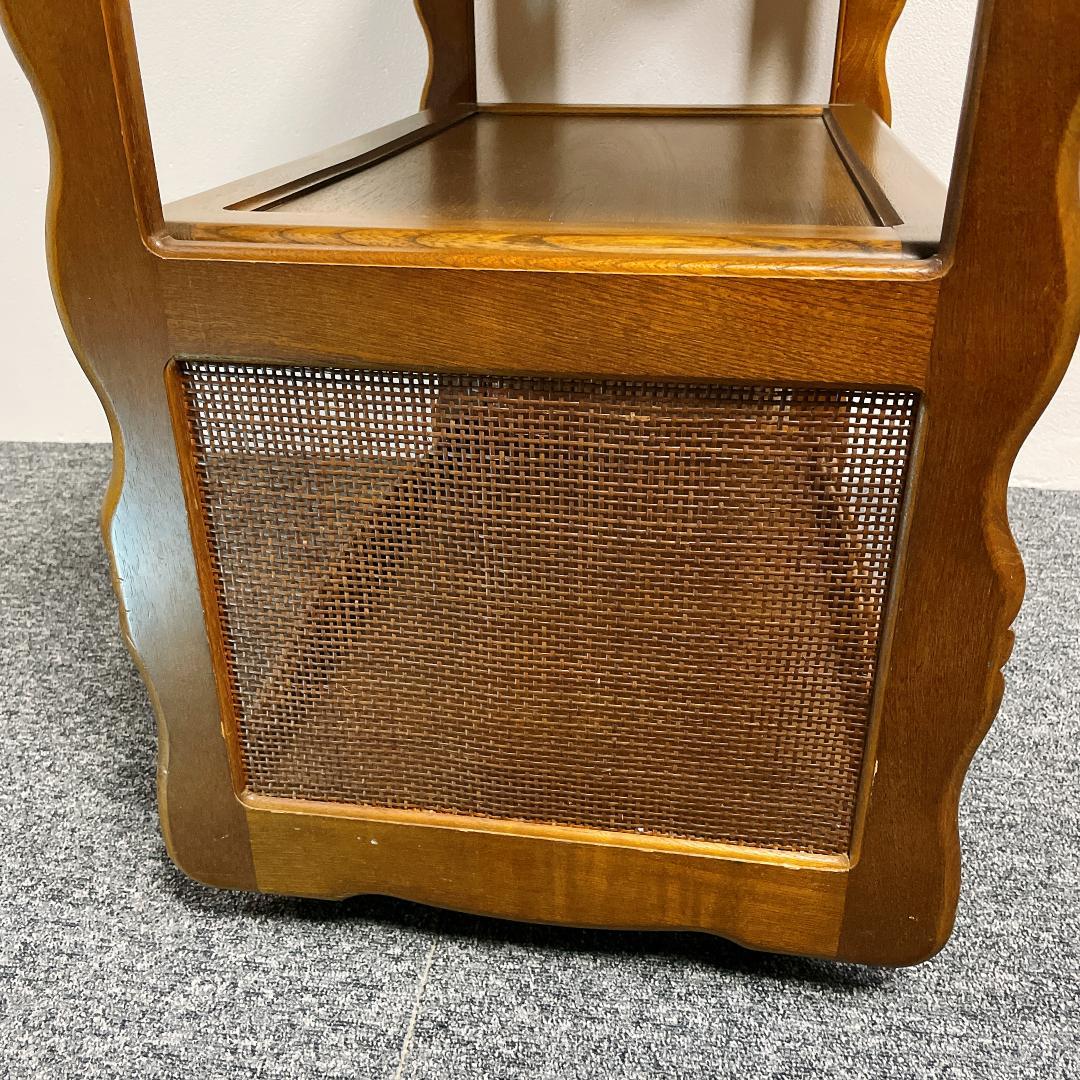 カリモク　木製ワゴン　キッチンワゴン　アンティーク　ヴィンテージ