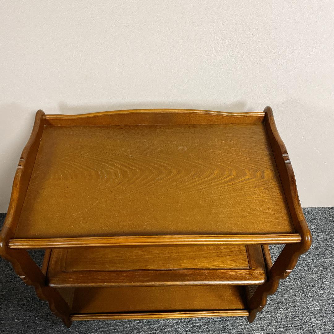 カリモク　木製ワゴン　キッチンワゴン　アンティーク　ヴィンテージ