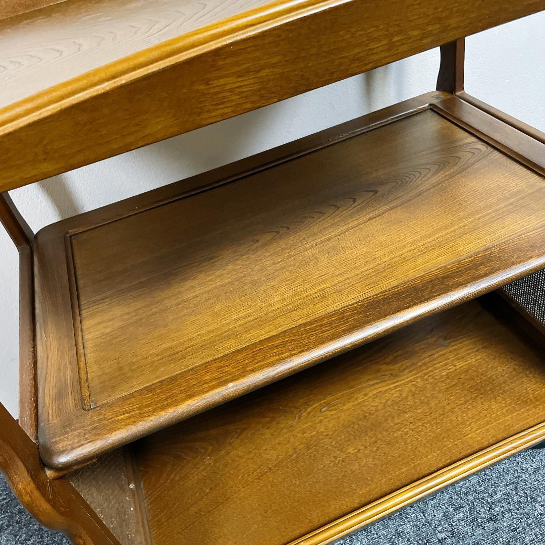 カリモク　木製ワゴン　キッチンワゴン　アンティーク　ヴィンテージ