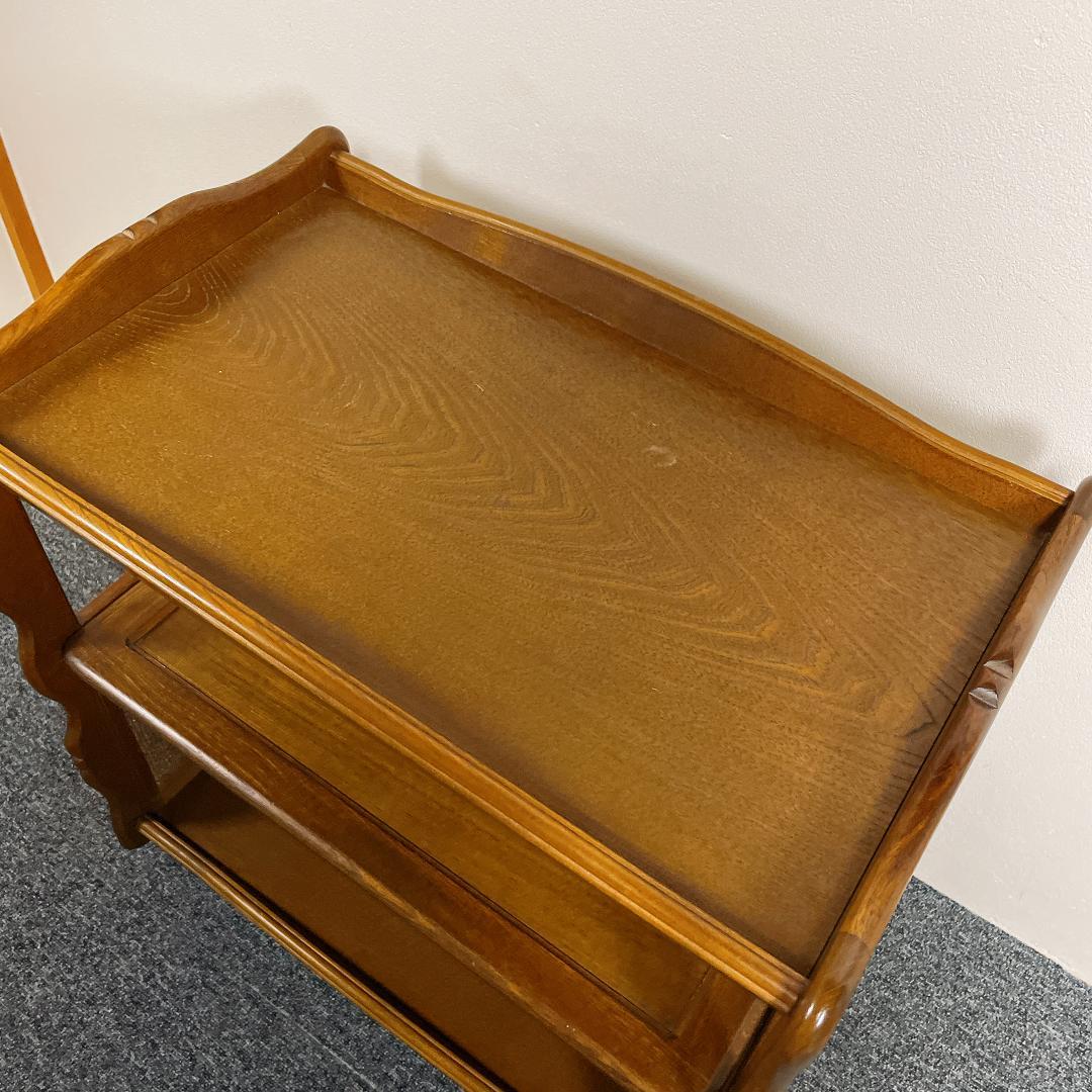 カリモク　木製ワゴン　キッチンワゴン　アンティーク　ヴィンテージ