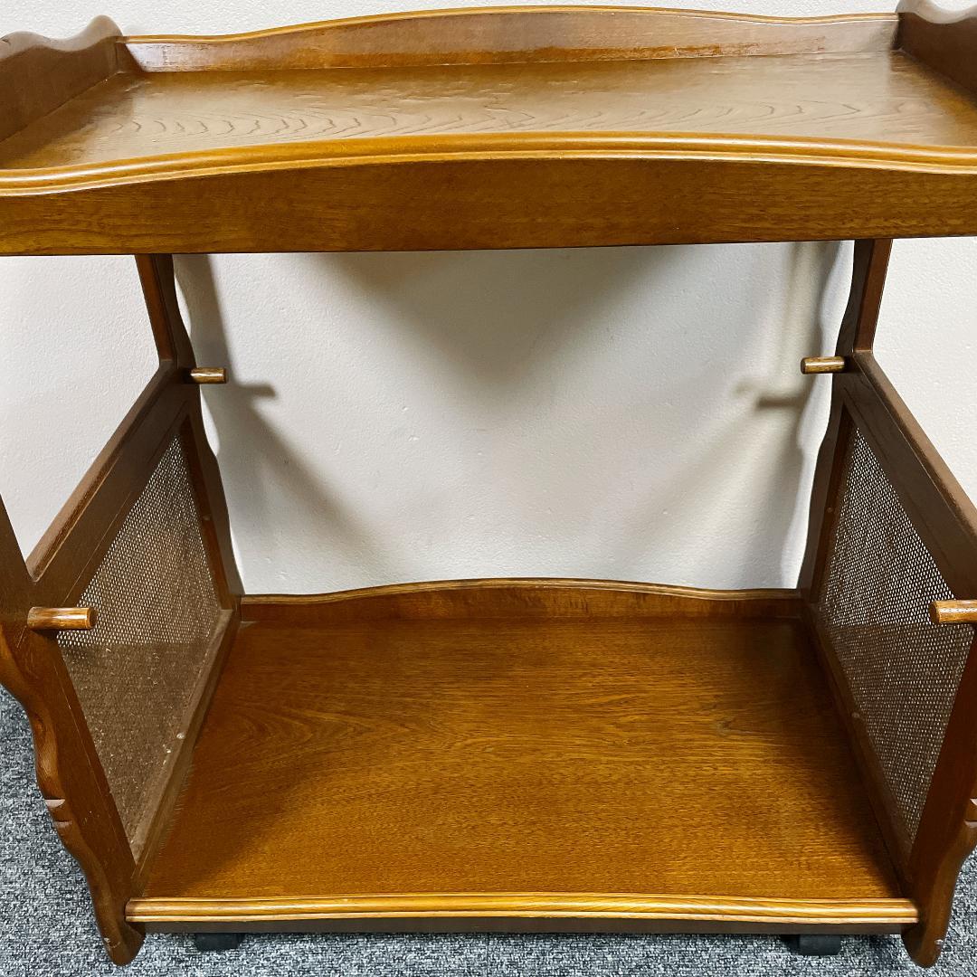 カリモク　木製ワゴン　キッチンワゴン　アンティーク　ヴィンテージ