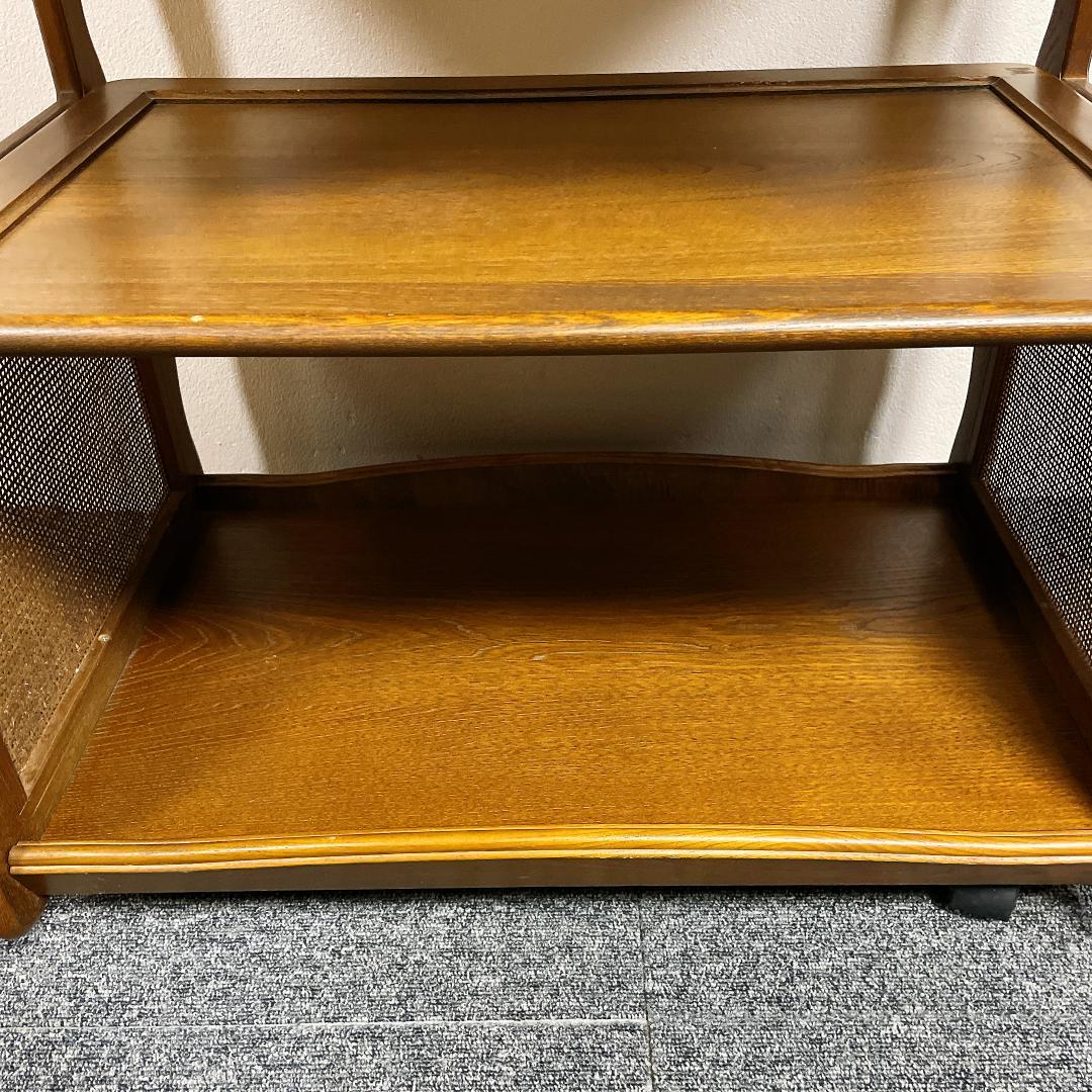 カリモク　木製ワゴン　キッチンワゴン　アンティーク　ヴィンテージ