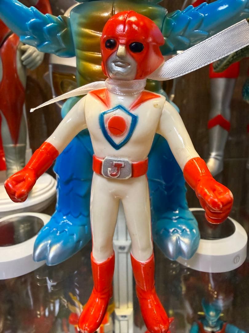 当時物】バトルフィーバーJ ポピー ソフビ 5体セット 昭和レトロ 特撮