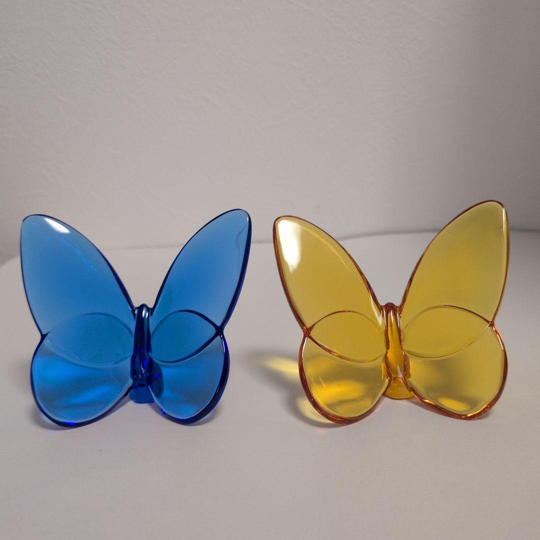 Baccarat ラッキー バタフライ 置物 セット