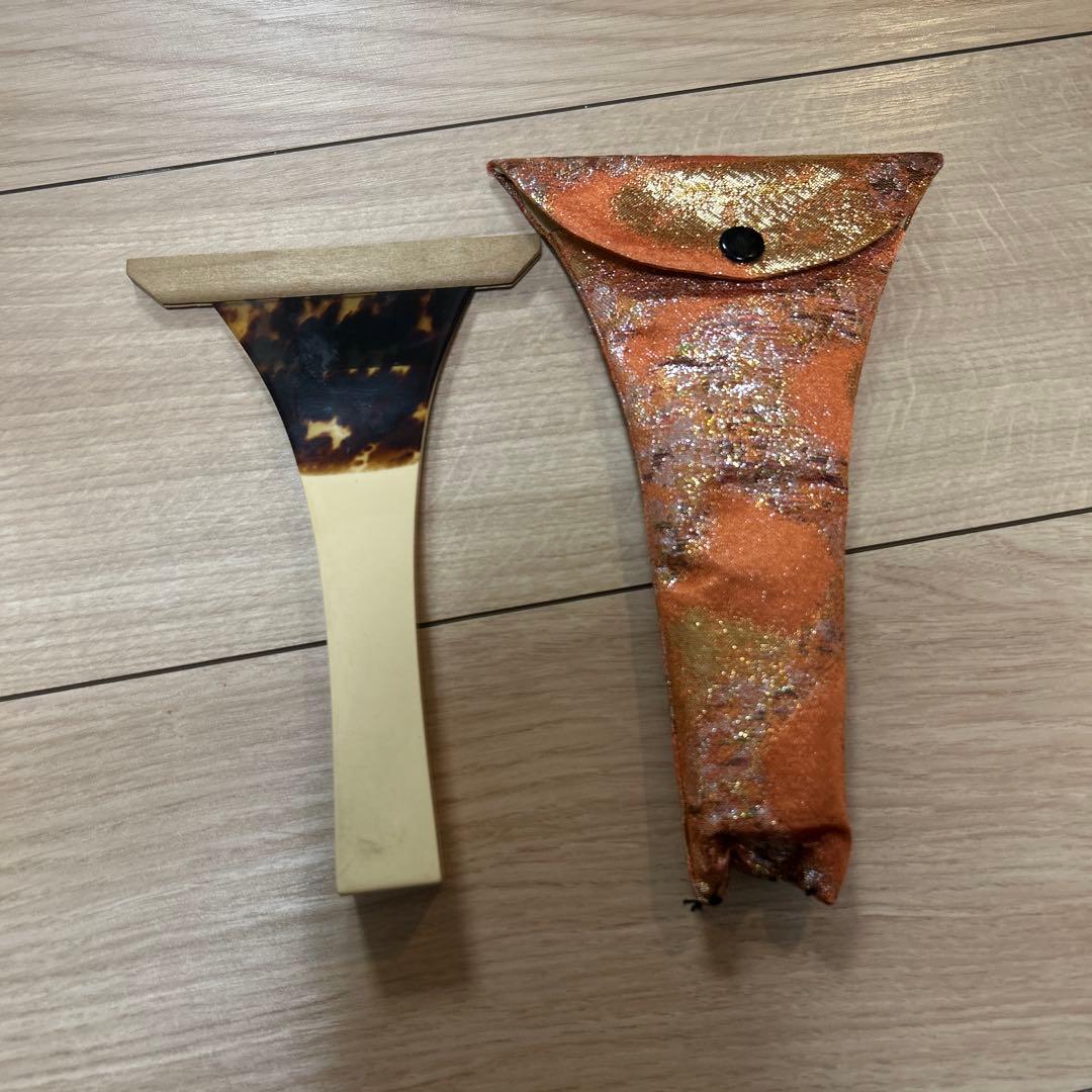 【一枚甲】　三味線　バチ　鼈甲　べっこう
