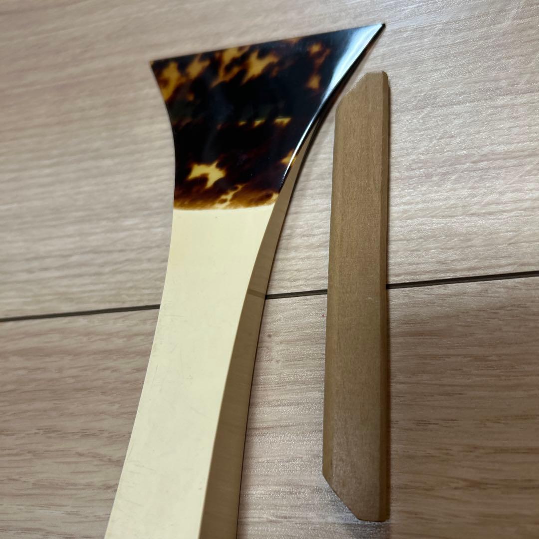 【一枚甲】　三味線　バチ　鼈甲　べっこう