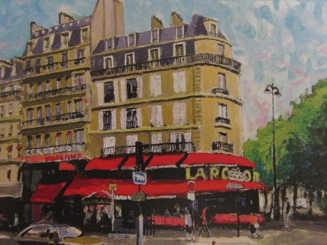 竹村忠一郎、【モンパルナスの街角『カフェ・ラ・ロトンド』】