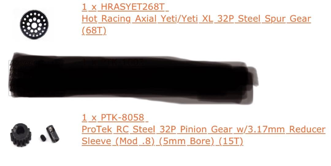 ホビーラジコン 1/10 axial yeti score 6s costom