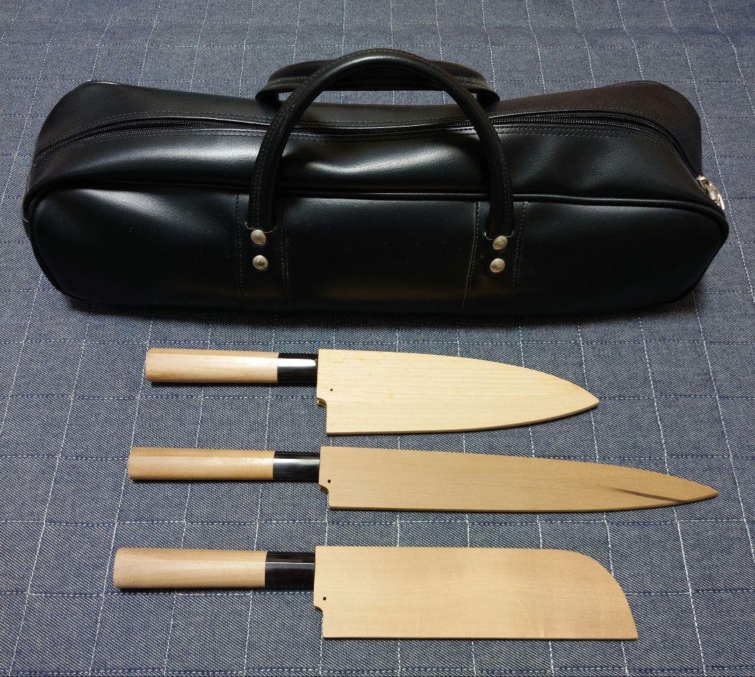 源泉正　包丁3本セット　ケース付