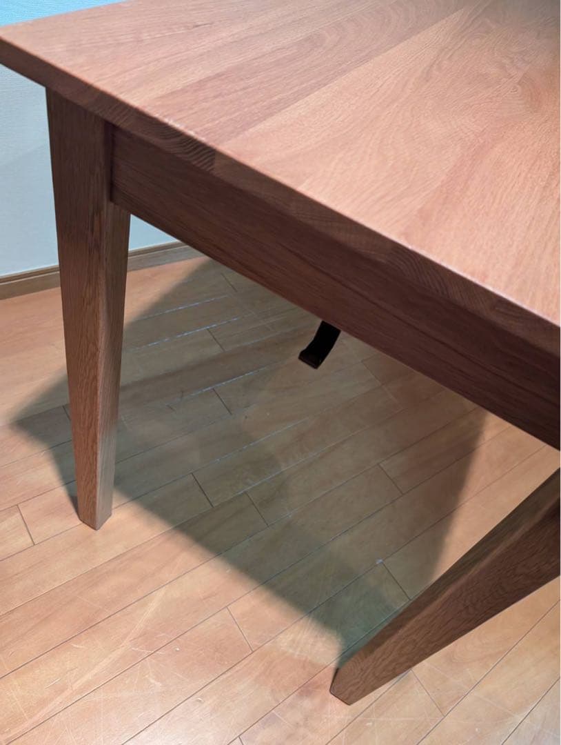 ■送料込■無印良品 MUJI 無垢材 木製デスク オーク材 事務学習机テーブル