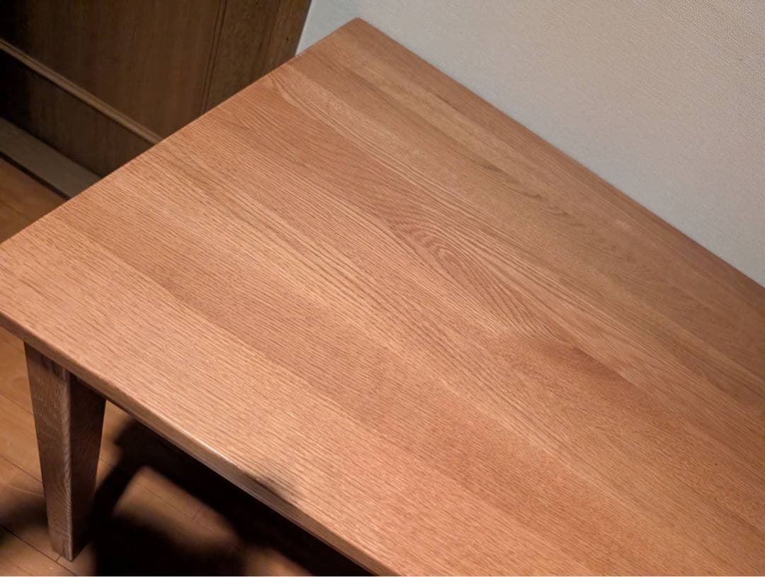 ■送料込■無印良品 MUJI 無垢材 木製デスク オーク材 事務学習机テーブル