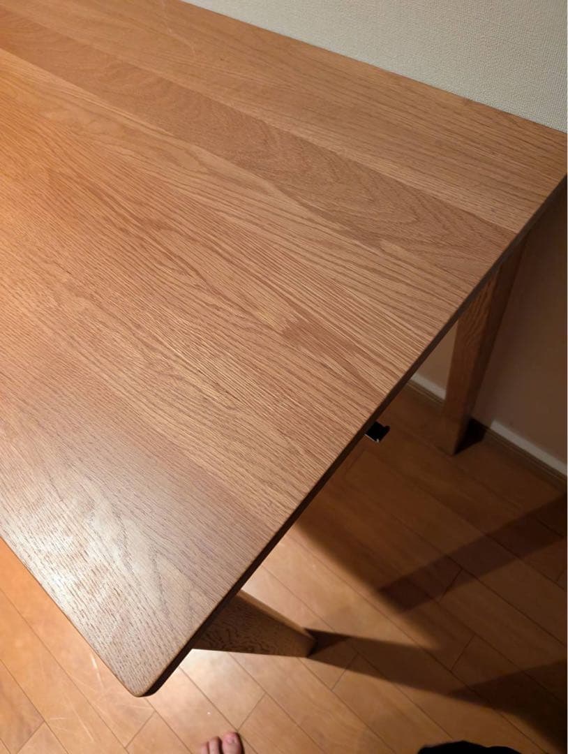 ■送料込■無印良品 MUJI 無垢材 木製デスク オーク材 事務学習机テーブル