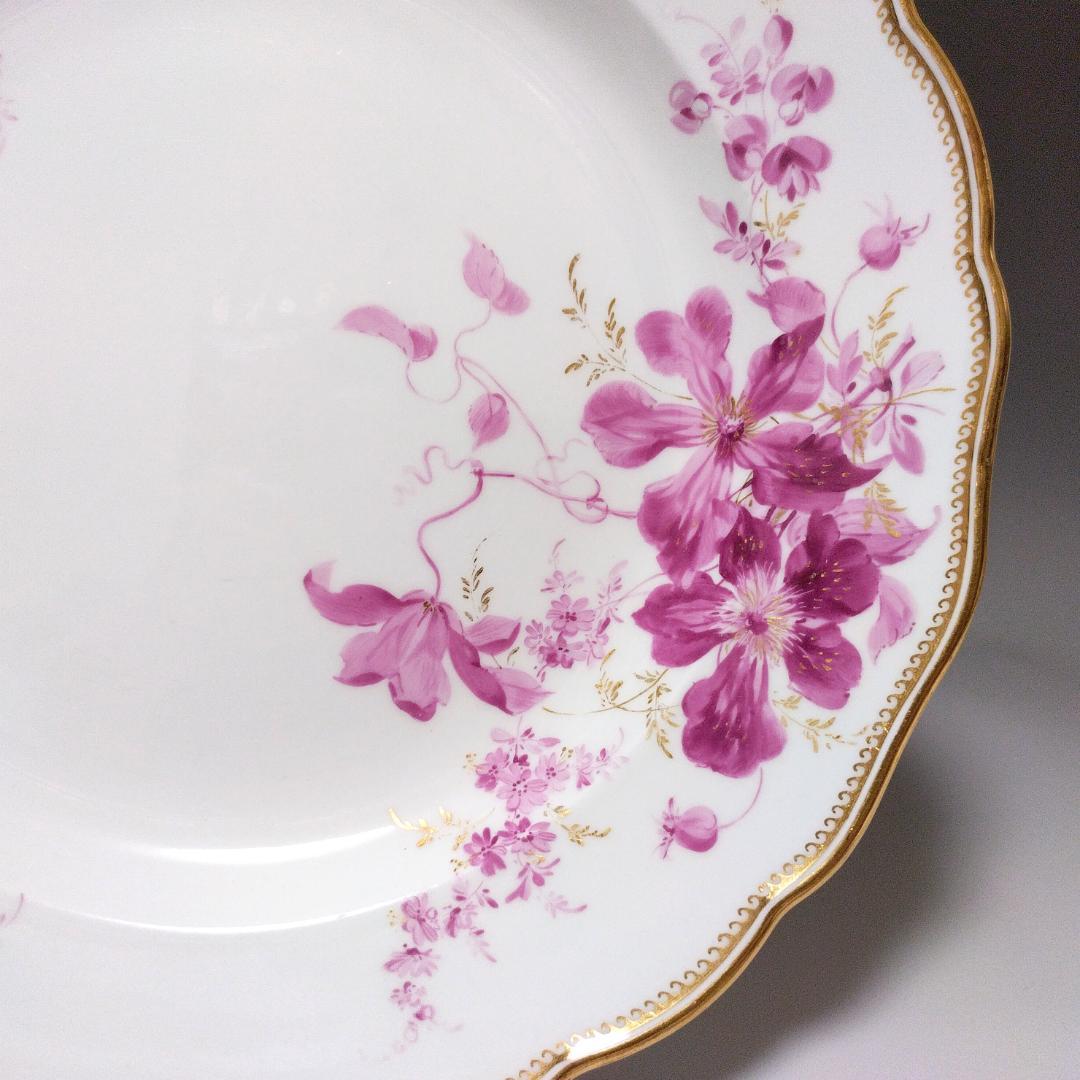 【御専用】マイセン Meissen 1880年頃 金彩カマユピンク プレート