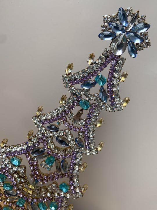 30cm特大/Bijoux刻印付/チェコガラス/クリスマスツリー/P302/卓上