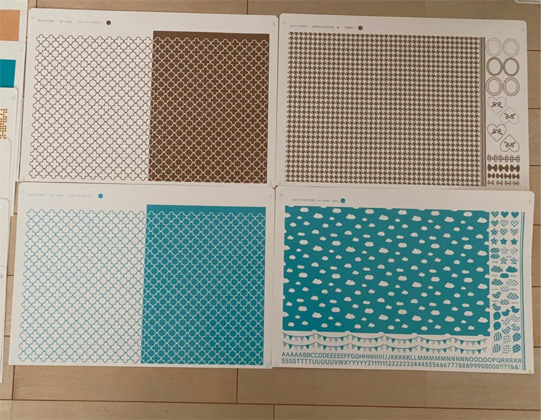 ポーセラーツ　転写紙 12枚