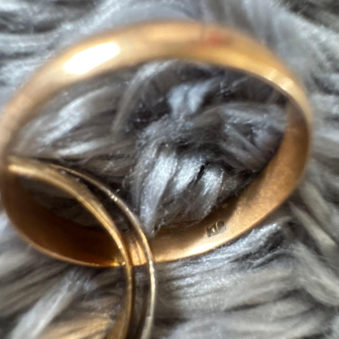 K18 18金 ゴールド 3連 リング 指輪