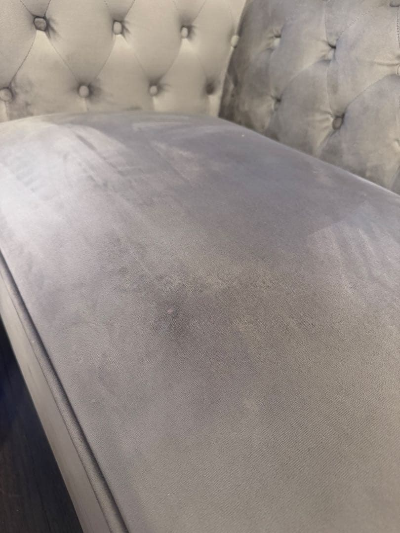 グレー ベルベット ソファ　ロウヤ　lowya 美奈子