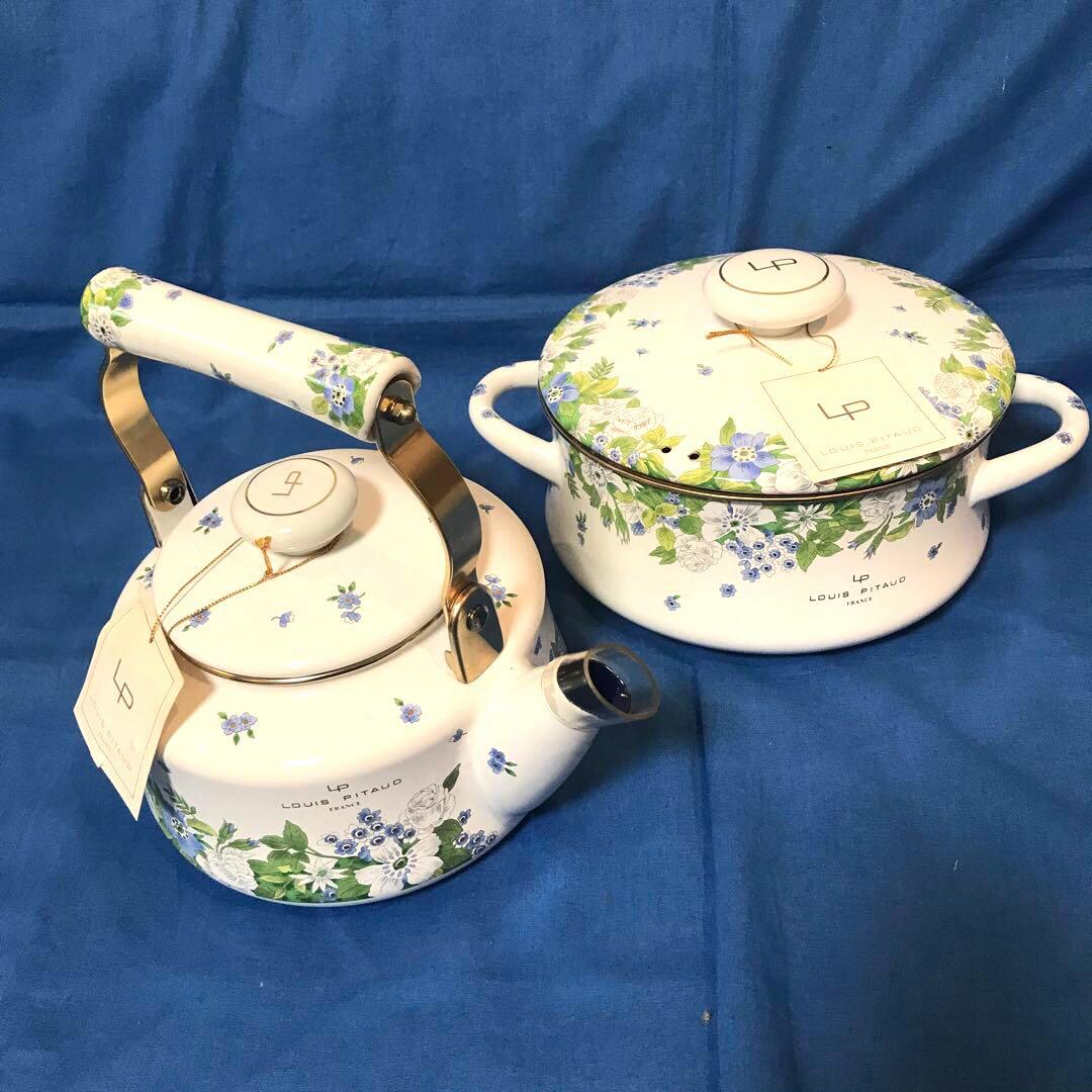 LOUIS PITAUD ホーロー ケトル 両手鍋 2点セット 新品 - メルカリ