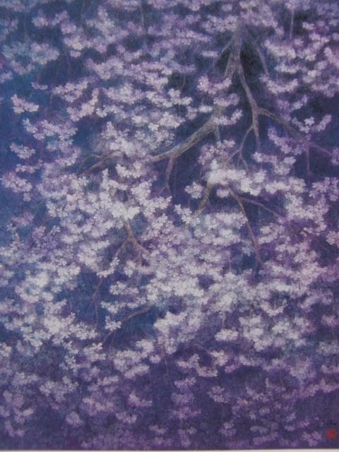 寺田正、【洛北惜春】、希少な額装用画集より、美品、新品額装付、インテリア