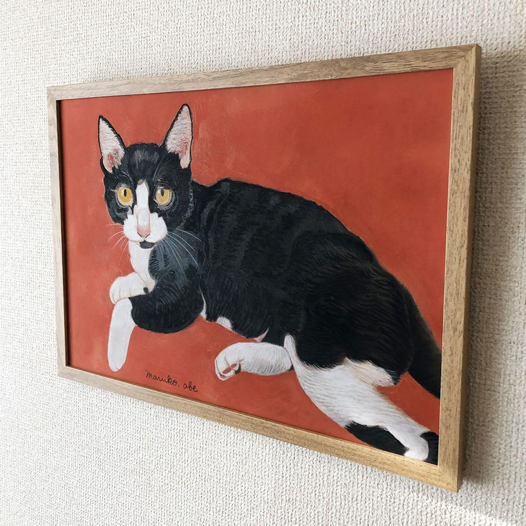 原画「ウメ18」《＋猫イラスト３枚無料プレゼント》