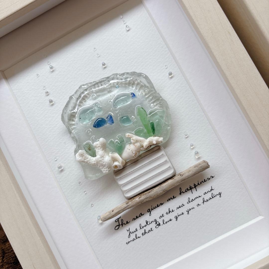 Under the sea】海からの贈り物 2つセット シーグラスアート - メルカリ
