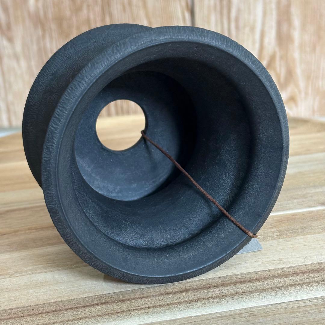 カタチ製作所　レザーブラック　陶器鉢