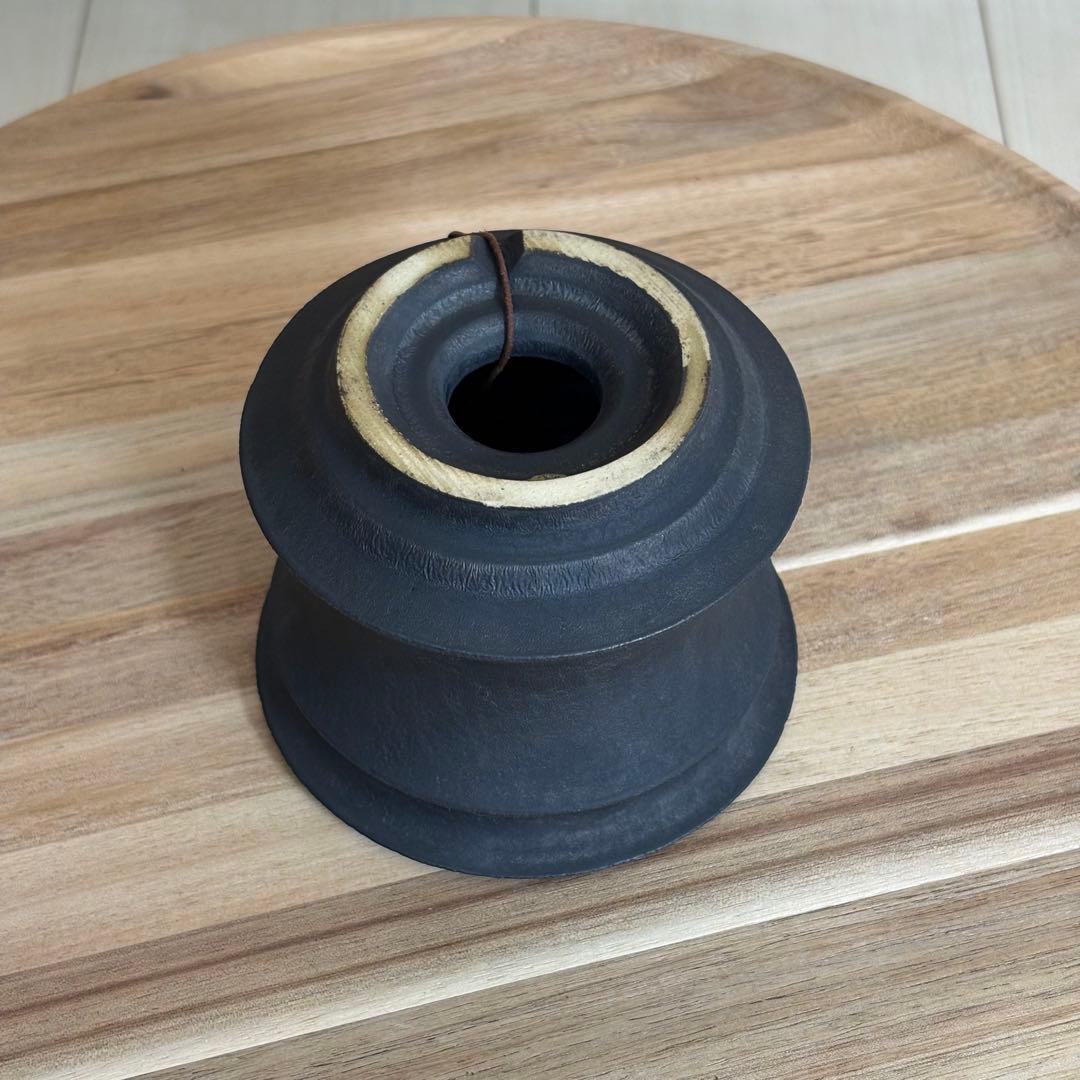 カタチ製作所　レザーブラック　陶器鉢