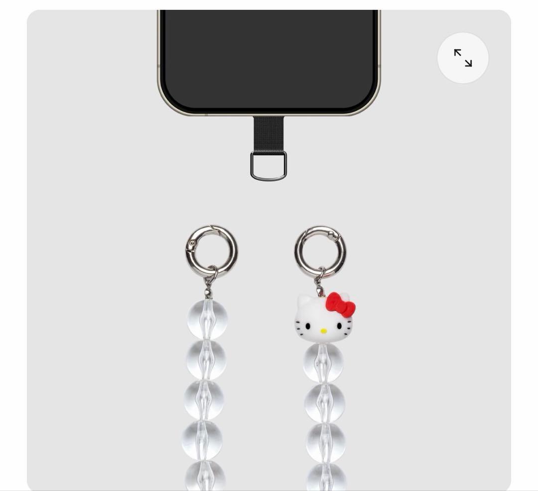 新品】thehighlights ハローキティ バブルストラップ クリアビーズ