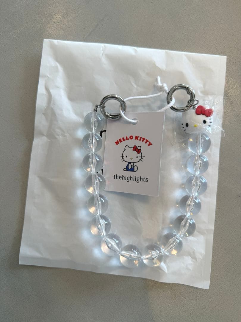 新品】thehighlights ハローキティ バブルストラップ クリアビーズ
