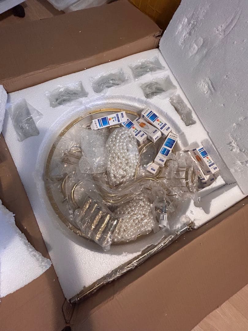 シャンデリア LED 10 light D102 H約80cm　未使用