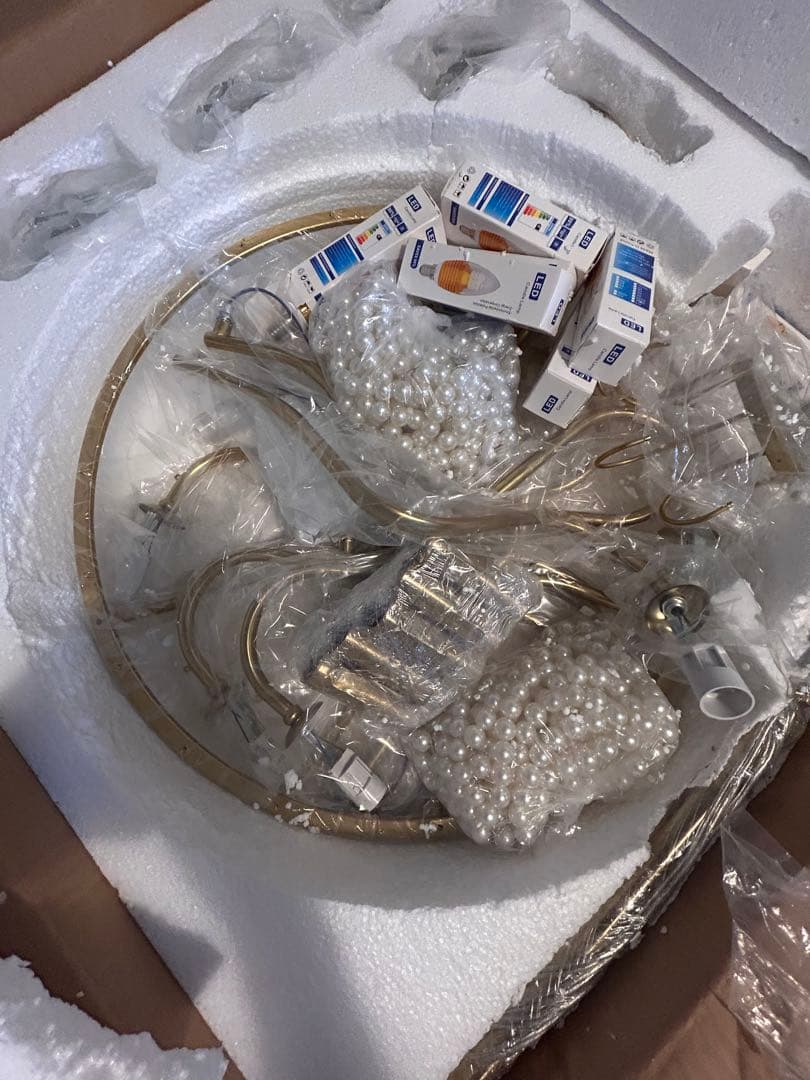 シャンデリア LED 10 light D102 H約80cm　未使用