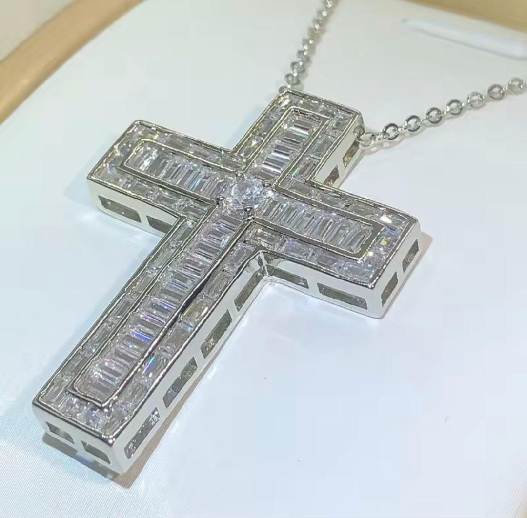 セット商品　クロス&テニスネックレス　CZ 十字架チェーン　新年セール　特価品