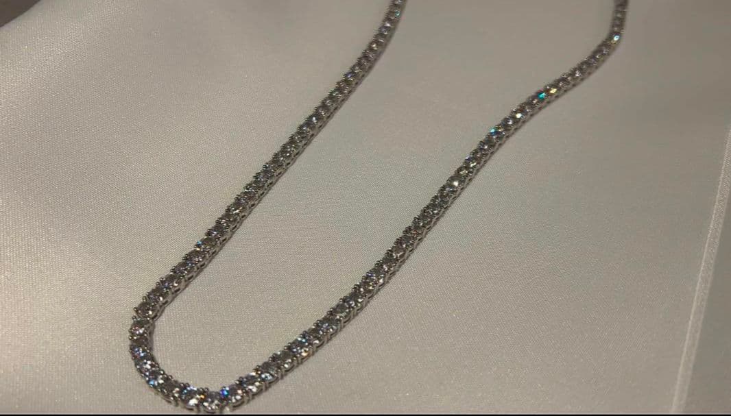 セット商品　クロス&テニスネックレス　CZ 十字架チェーン　新年セール　特価品