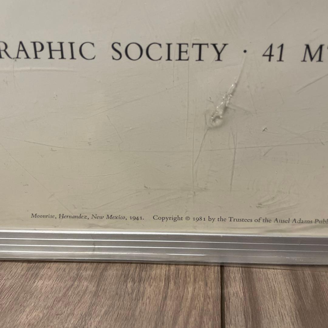 アンセル・アダムス　「月の出 、ニューメキシコ州ヘルナンデス」ビンテージポスター