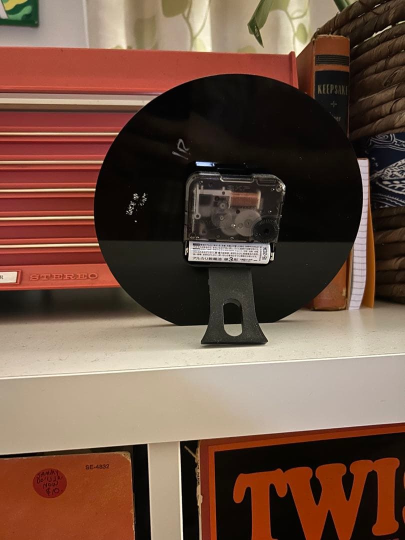 アメリカ　ビンテージ　時計　白黒　時計