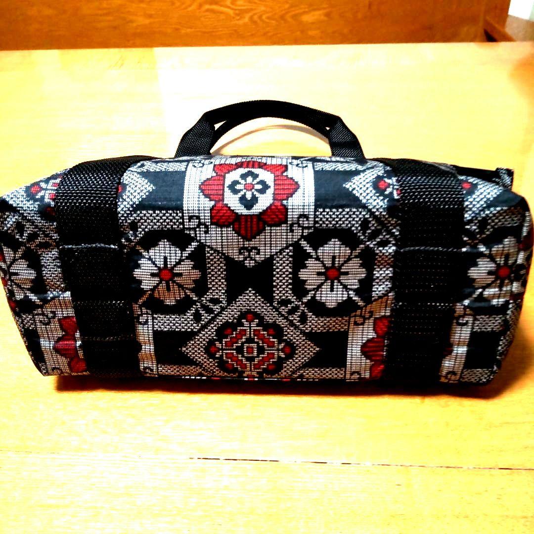 大島紬ハンドバック (ファスナー)