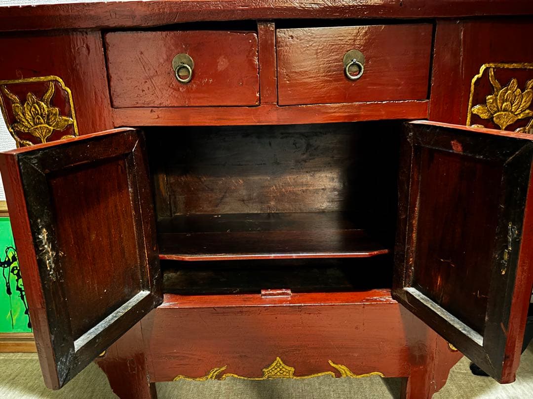 最終お値下げ！期間限定2月20日まで！シノワズリ　アンティーク　キャビネット