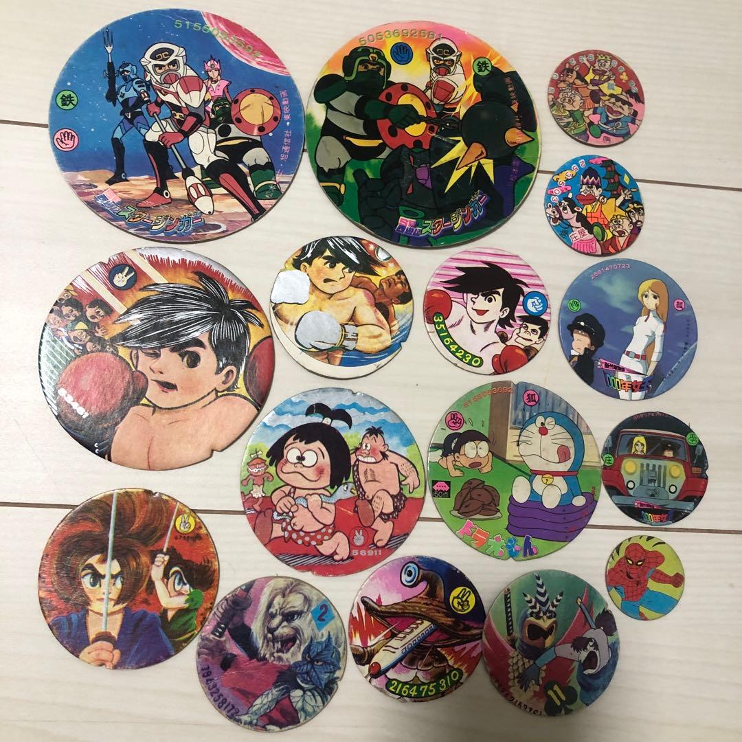 昭和レトロ 丸メンコ 面子 昭和マンガ アニメ等 16枚セット - メルカリ