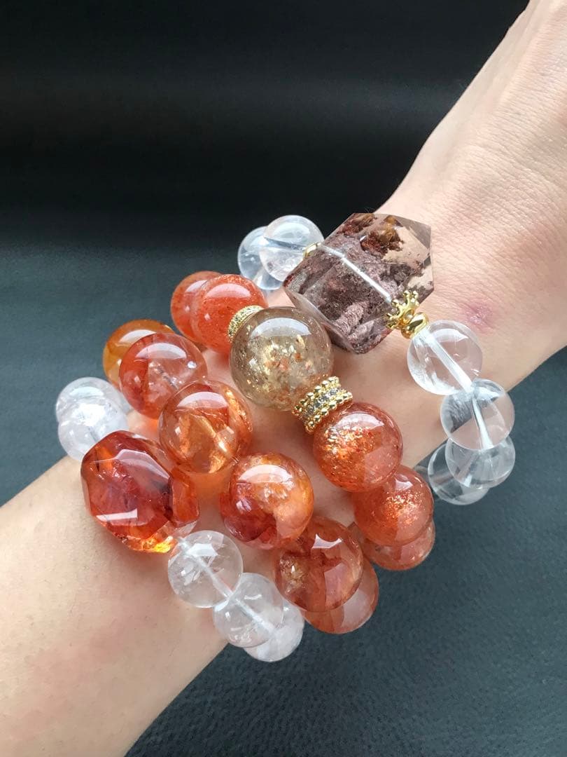 高品質ライモナイトとホワイトファントム❣️16cm