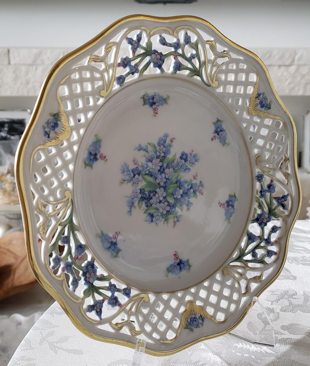 シューマン ⑮ ババリア 勿忘草 ピアス プレート 21.5cm