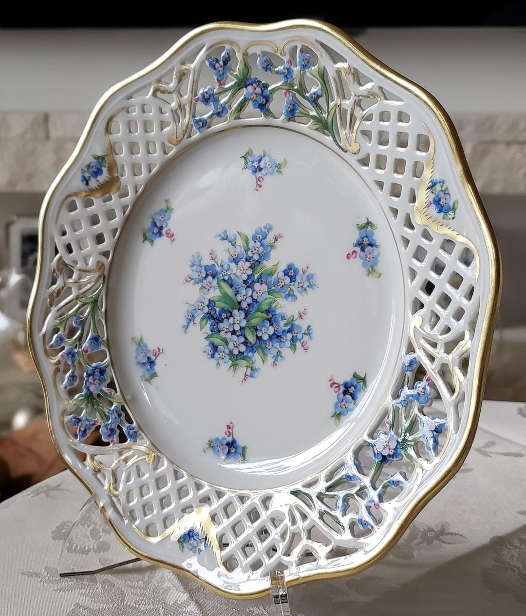 シューマン ⑮ ババリア 勿忘草 ピアス プレート 21.5cm