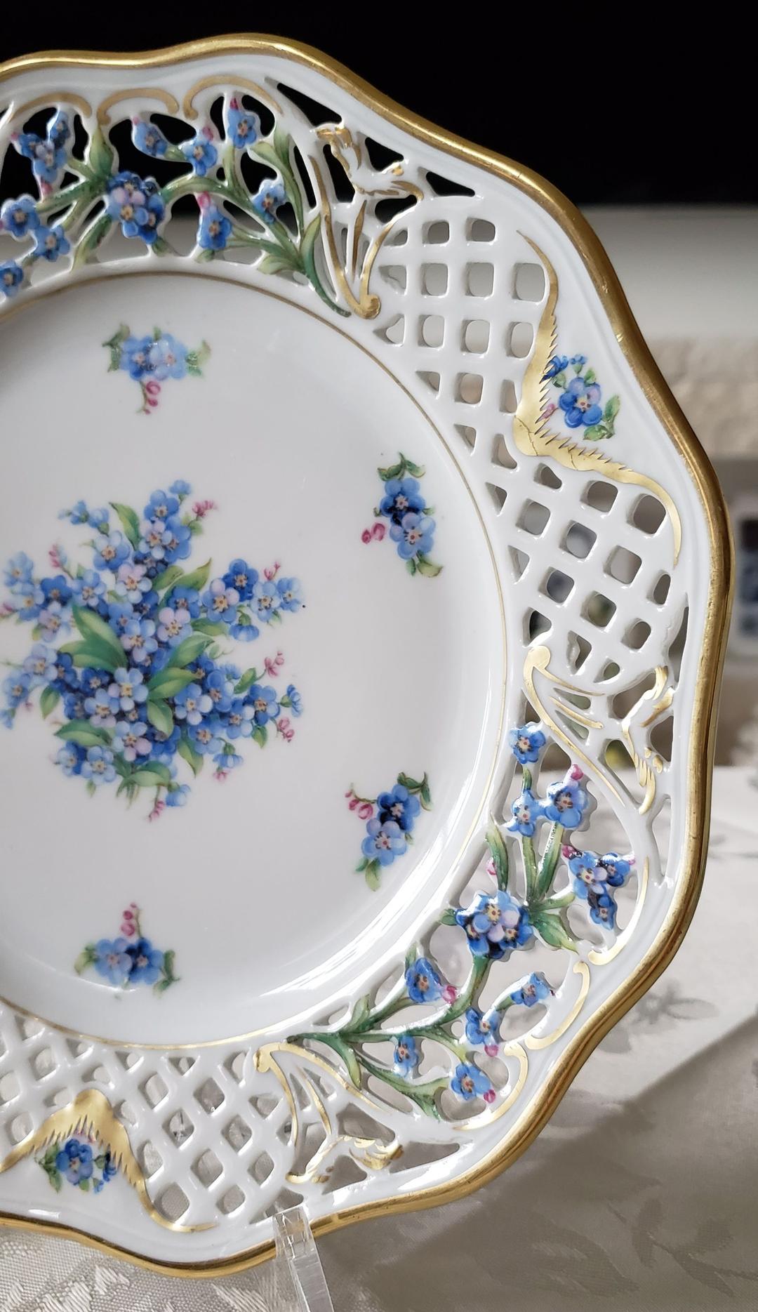 シューマン ⑮ ババリア 勿忘草 ピアス プレート 21.5cm