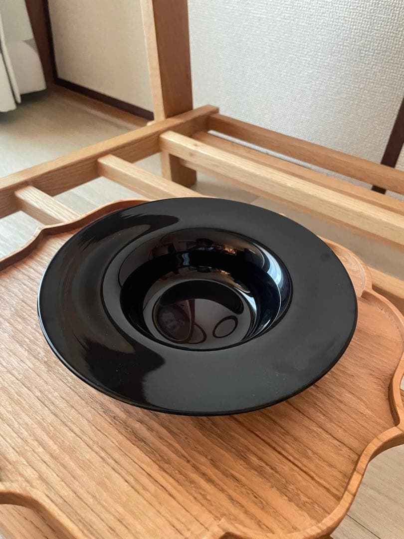 【新品未使用】黒川登紀子 リムボウル 17.5cm 濃い紫