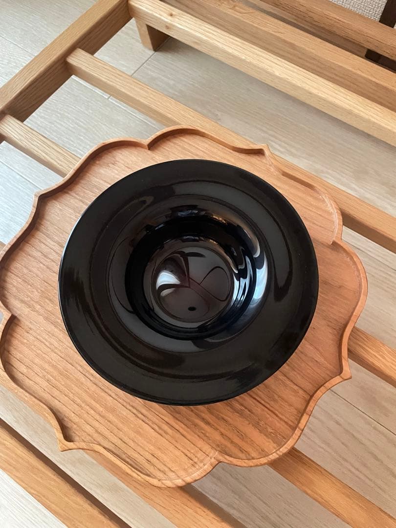 【新品未使用】黒川登紀子 リムボウル 17.5cm 濃い紫